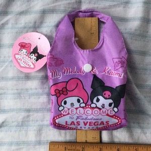 NWT My Melody & Kuromi Foldable Reusable Bag